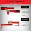 The Equipment Lock Company Cargo Door Lock, Adjustable to fit bars from 9 3/4" - 16" apart CDL-RK
